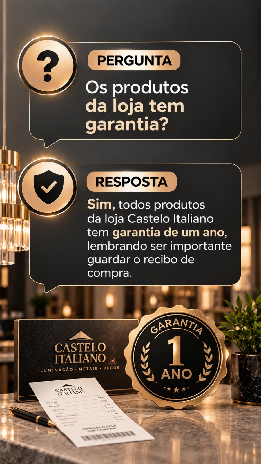 Garantia dos produtos